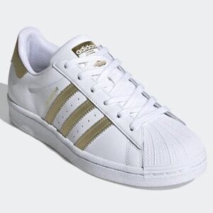 adidas Originals Womens Superstar OG 2020 FX7483 White Gold Size 7.5 US 39 1/3